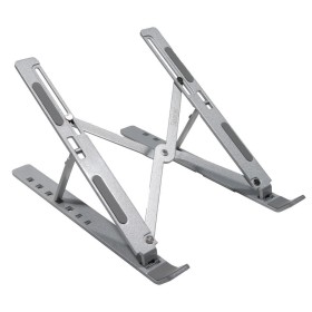 Stand Notebook Spacer 15.6″, aluminiu, pliabil si ajustabil, 7 trepte de inaltime, husa de transport, gri SPACER - 1
